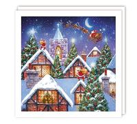 Charity Christmas Cards British Heart Foundation - 5 Rooftop Santa Xmas Cards
