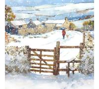 Charity Christmas Cards Pack of 10 - BHF, Marie Curie, NSPCC, Stroke Association, Oxfam, and Parkinson's UK - Artistic Countryside Design - Made in the UK - Eco-Friendly