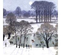 Charity Christmas Cards - Pack of 5 - Skating By Moonlight Design (281285XAH)
