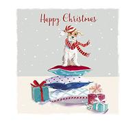 Charity Christmas Cards Pack of 6 - BHF, Marie Curie, Oxfam, Parkinson's UK, The Stroke Association, NSPCC - Jack Russell Dog Artistic Design - Eco-Friendly