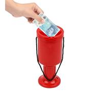 Charity Donation Box Hand Held Plastic Collection Box. for Fundrasing and events. Portable box Red
