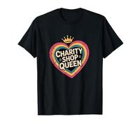 Charity Shop Queen Car Boot Jumble Sale Fun Shopping T-Shirt