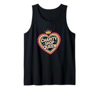 Charity Shop Queen Car Boot Jumble Sale Fun Shopping Tank Top