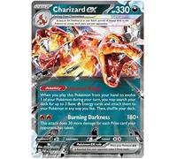 Charizard ex 054/091 Double Rare Pokemon Card (SV 4.5 Paldean Fates) + 1x TitanCards® Toploader