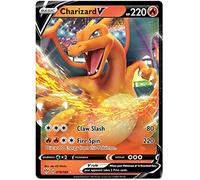Charizard V 019/189 Ultra Rare Pokemon Card (Darkness Ablaze) + 1x TitanCards® Toploader