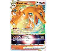 Charizard VSTAR 019/159 Rare VSTAR Pokemon Card (SWSH Crown Zenith) + 1x TitanCards® Toploader
