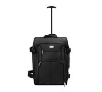 CHARKHAH Cabin Suitcase Lightweight 1.5kg - 37L Hand Carry Luggage with Wheels, Flight Approved Carry-On Trolley Case 43×32×22 cm Travel Bag