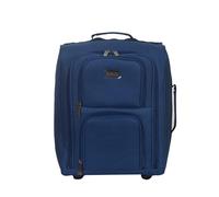 CHARKHAH Hand Luggage Case Trolley Travel Bag with Wheels Carry-Ons Flight Approved Cabin Suitcase 1.5 kg Ultra Lightweight Suitcases Large 37 Liter Capacity Size 50 cm x 35 cm x 20 cm (TB023, Navy)