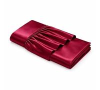 CHARKHAH Luxury Satin Valance Sheet Bed Skirt 30cm Deep Fitted Sheet with 35cm Drop | Silky Smooth Satin Bed Base Cover Easy Care Single Double King Super King