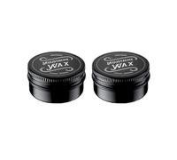 Charlemagne Beeswax Beard Wax & Moustache Wax Set - 15 ml, 2 Pack, Leather Scent - Strong Hold Styling