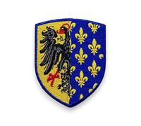 Charlemagne Patch Embroidered in France - Patch with Back and Sew on Support Provided - Military Quality