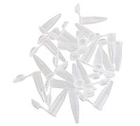 ChaRLes 100Pcs 0.5ml Centrifuge Test Tube Vial Container Clear Plastic with Snap Cap Scale