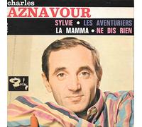 Charles Aznavour - Barclay 71591 M - Charles Aznavour : Sylvie, Les Aventuriers, La Mamma, Ne dis rien - Disque vinyle EP 45t (et non CD).