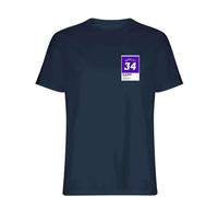 Charles Barkley 34 Jersey Frame Men's T-Shirt - Navy / XL