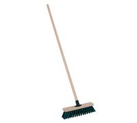 Charles Bentley 11" Stiff Synthetic Broom Garden Maintenance