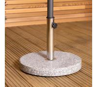Charles Bentley 15Kg Round Granite Parasol Base Stone Umbrella Stand