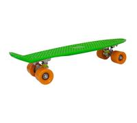 CHARLES BENTLEY 22 Inch Beginner Skateboard For Kids, Teenagers, And Adults, Retro, Plastic, For Street, Park, Penny Board Cruiser, Multiple Colours, High Performance, 1.9kg, In Green (57.5x14.5x10cm)
