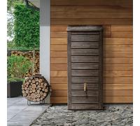 CHARLES BENTLEY 230L, Garden, Plastic Water Butt, Including Brass Tap With Connector Kit, Rain Saver, Rainwater Tank, Scandi Spruce Wood Effect, 230