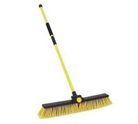 Charles Bentley 24"Heavy Duty Bulldozer Broom Telescopic Handle