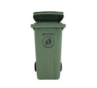CHARLES BENTLEY 240L Wheelie Bin Polyethylene Heavy Duty, Green, 240 Litre