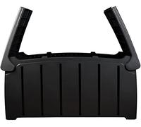 Charles Bentley Ward 322L Storage Box- Black H60 x L115 x W55cm Butterfly Lid Weather Proof Robust Padlock Hole