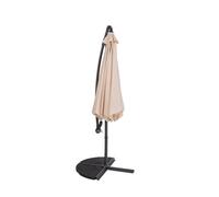 Charles Bentley 3M Hanging Banana Cantilever Garden Umbrella - Beige