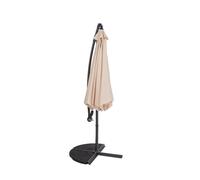 Charles Bentley 3m Hanging Banana Cantilever Patio Garden Umbrella in Beige Charles Bentley Beige