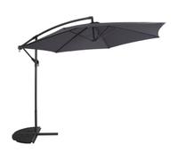 Charles Bentley 3m Hanging Cantilever Garden Parasol - Grey