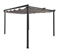 Charles Bentley 3M x 3M Premium Canopy Gazebo Awning Shade - Light Grey