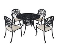 Charles Bentley Premium Furniture Cast Aluminium 4 Seater Outdoor Dining Set
