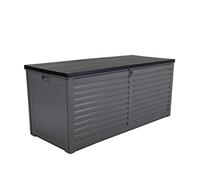 CHARLES BENTLEY 490L Plastic Storage Box Chest, Grey Body &, Grey, Black