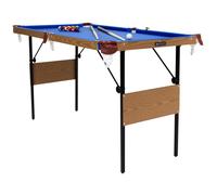 4ft 6in Blue Pool Games Table Including Balls & 2 Cues Charles Bentley Blue One Size