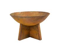 Charles Bentley 60cm Oxydised Rust Finish Fire Pit