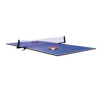 CHARLES BENTLEY Games Table, 6 Foot, Table Tennis, Ping Pong, Dining Table Top, Exercise, Net, Net Clips, Two Bats, Three Balls, Blue, Two Player (182x90x1.2cm)