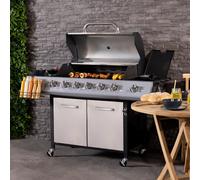 Charles Bentley 7 Burner (6+Side) Premium Gas Bbq - Stainless Steel