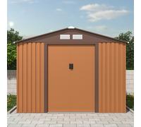 Charles Bentley 8ft x 10ft Metal Garden Storage Outdoor Shed Zinc Frame