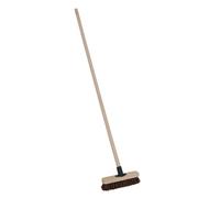 Charles Bentley 9 Inch Bassine Deck Scrub Brush, 4ft Wooden, 130x23x6cm