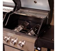 Charles Bentley Adjustable Gas BBQ Flame Tamer Two Pack Stainless Steel Maintain Flame