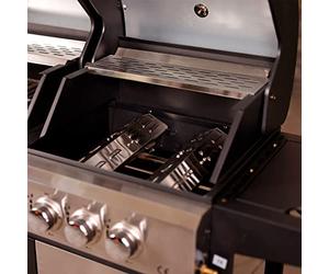 CHARLES BENTLEY Adjustable Gas BBQ Flame Tamer Two Pack Stainless Steel Maintain Flame