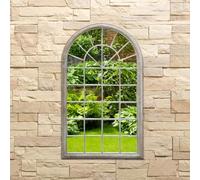 CHARLES BENTLEY Athens Arch Garden Mirror Wrought Iron, Natural