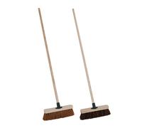 Charles Bentley 11" Bassine And Coco Brooms Set Of 2