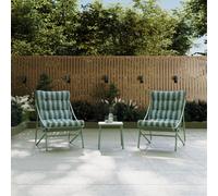 Charles Bentley Porto Bistro Set Green Cushion, Green