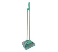 Charles Bentley Brights Indoor Long Handled Lobby Dustpan & Brush Set Mint Green