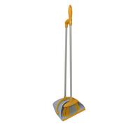 CHARLES BENTLEY Brights Indoor Long Handled Lobby Dustpan & Brush Set - Yellow