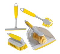 Charles Bentley 'Brights' Kitchen Bundle Dustpan & Brush Washing Up Yellow