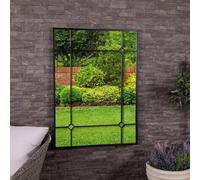 Charles Bentley Budapest Mirror Weather Resistant Wall Mounted Accent in Black Charles Bentley Black