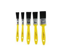 Charles Bentley Bulldozer 770 Paint Brush 10 Pack Soft Grip Yellow Assorted Durable Synthetic Filament