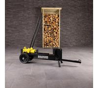 CHARLES BENTLEY BULLDOZER PRO 12 Ton Hydraulic Log Splitter Wood Splitter Firewood Splitter, Log Cutter, No Electricity, Portable with Wheels and Toe Hitch, Heavy Duty, Kindling Splitter, (150x110cm)