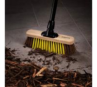 Charles Bentley Bulldozer Pro Heavy Duty 11" Dual Fill Broom With Telescopic Handle