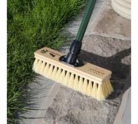 Charles Bentley Charnwood 12" Dual Fill Broom for Garden & Outdoor Maintenance Premium Brushware Green FSC Wood